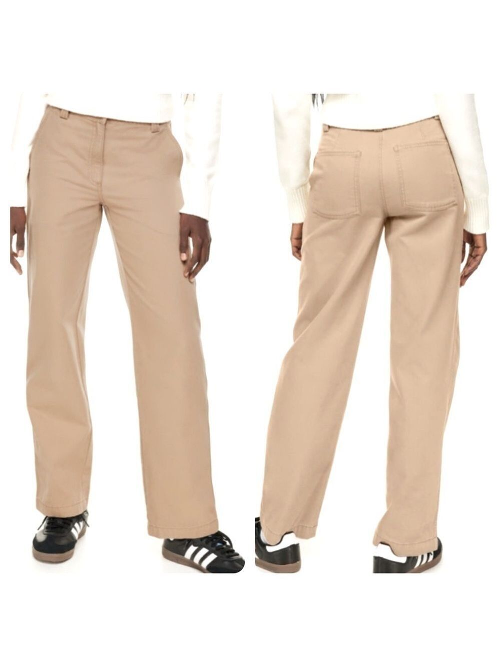 Aritzia Sunday Best New Jaden Khaki Tan Chino Pants Size 12